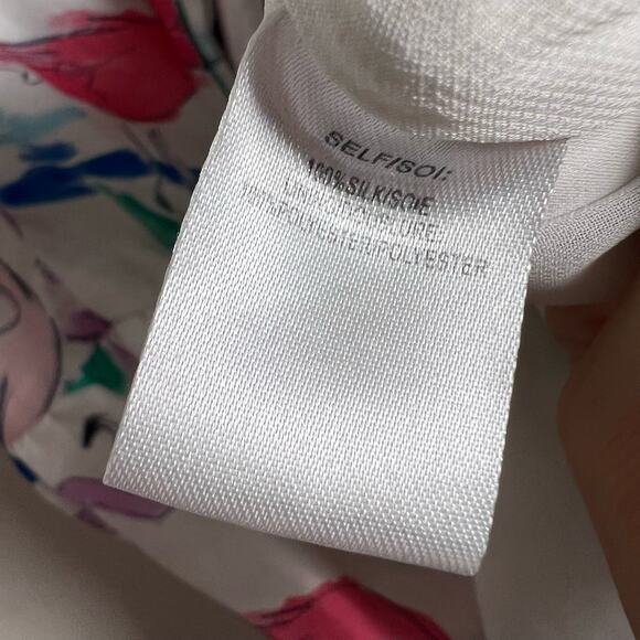 Tanya Taylor Tiegan Flamingo Print Silk Short Sleeve Midi Dress Size 6 - Picture 13 of 13